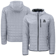 Cleveland Browns Cutter & Buck Rainier Primaloft Eco Full-Zip Hooded Jacket Gray - NFL