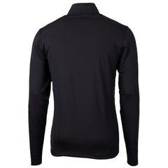Cleveland Browns Cutter & Buck Big & Tall Virtue Eco Pique Recycled Quarter-Zip Pullover Top Black - NFL