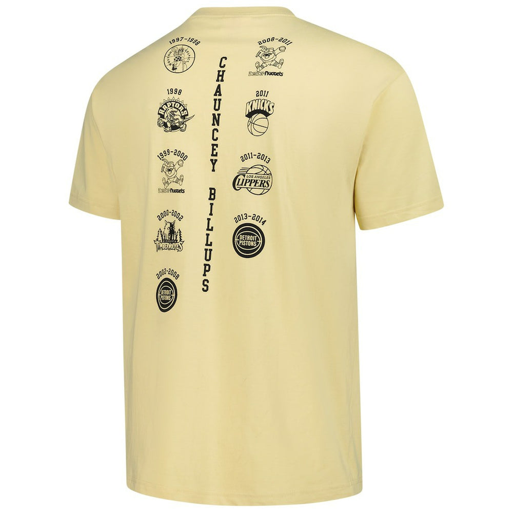 Mitchell & Ness - Chauncey Billups Detroit Pistons Premium T-Shirt - Cream
