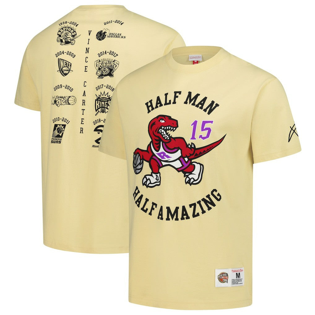 Mitchell & Ness - Vince Carter Toronto Raptors Premium T-Shirt - Cream