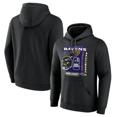 Baltimore Ravens Bud Light Pullover Hoodie Black - NFL