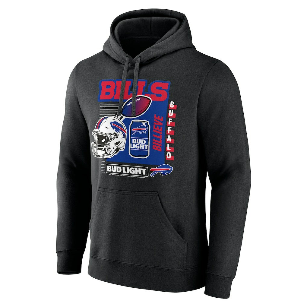 Buffalo Bills Bud Light Pullover Hoodie Black - NFL