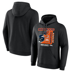 Denver Broncos Bud Light Pullover Hoodie Black - NFL