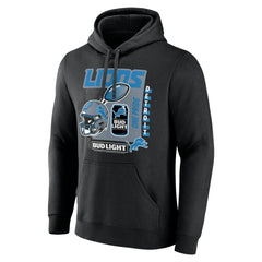 Detroit Lions Bud Light Pullover Hoodie Black - NFL
