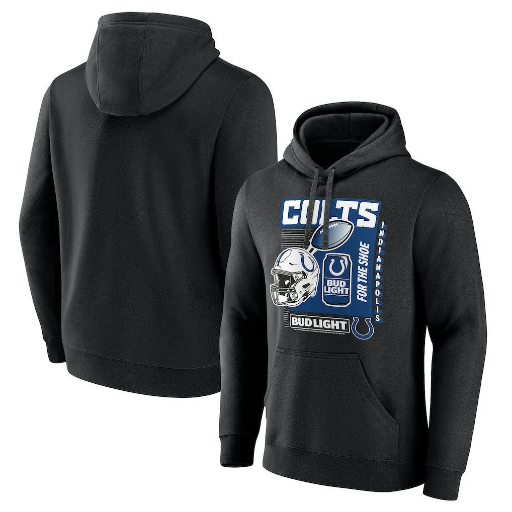 Indianapolis Colts Bud Light Pullover Hoodie Black - NFL