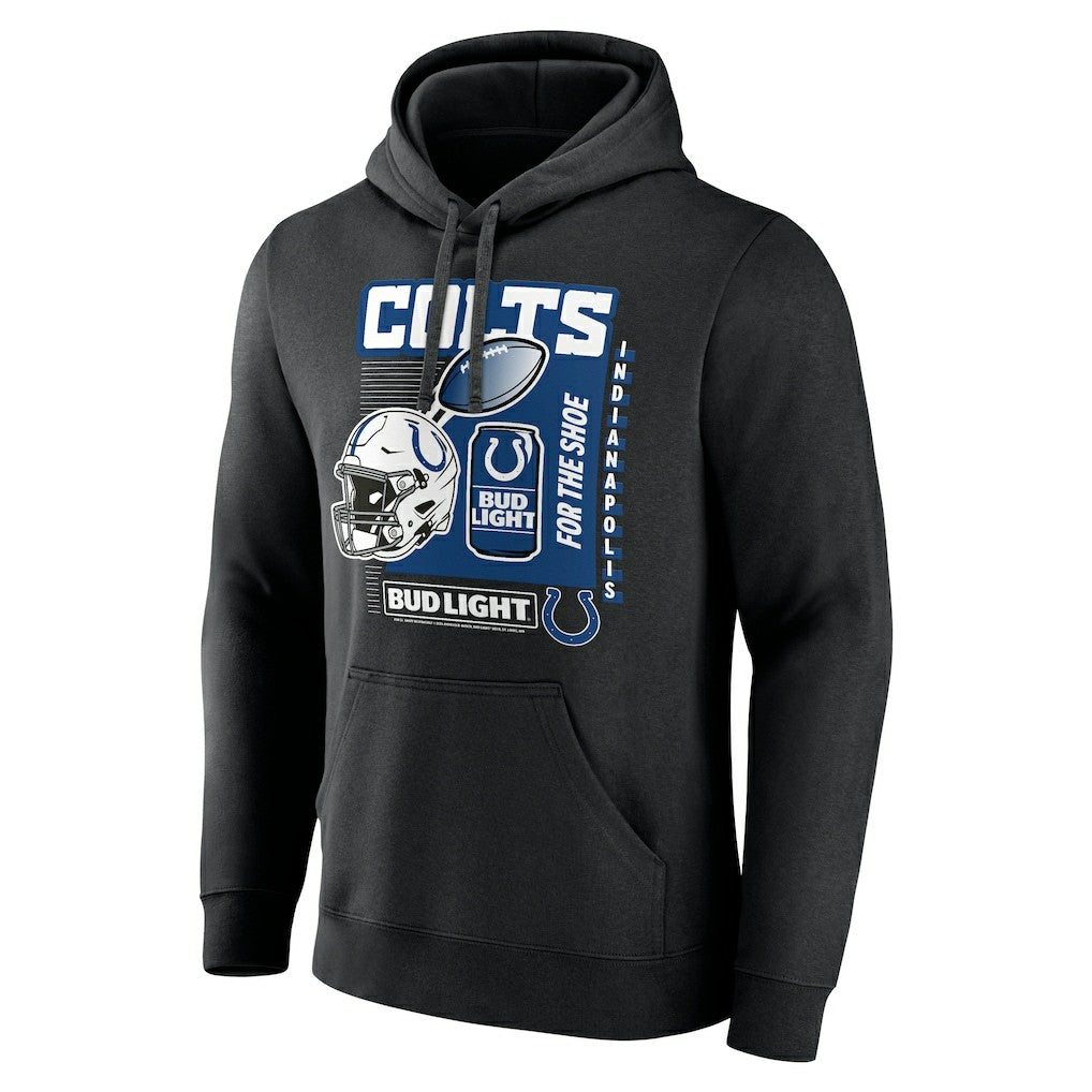 Indianapolis Colts Bud Light Pullover Hoodie Black - NFL