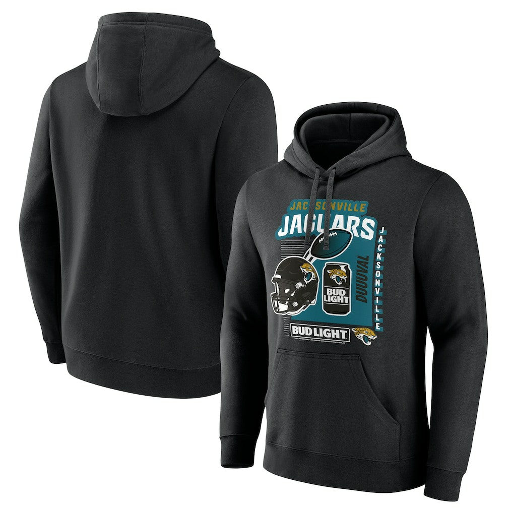 Jacksonville Jaguars Bud Light Pullover Hoodie Black - NFL