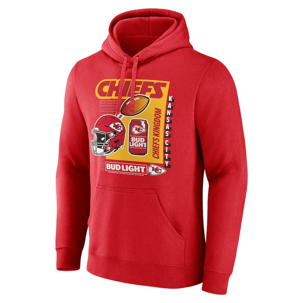 Kansas City Chiefs Bud Light Pullover Hoodie Red - NFL