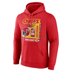 Kansas City Chiefs Bud Light Pullover Hoodie Red - NFL