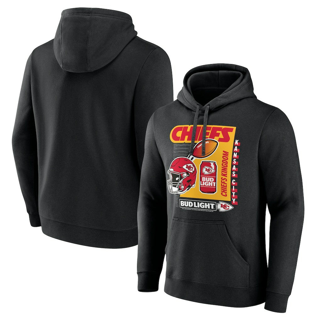 Kansas City Chiefs Bud Light Pullover Hoodie Black - NFL