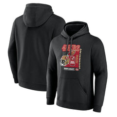 San Francisco 49ers Bud Light Pullover Hoodie Black - NFL