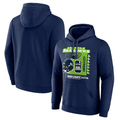 Seattle Seahawks Bud Light Pullover Hoodie Navy - NFL