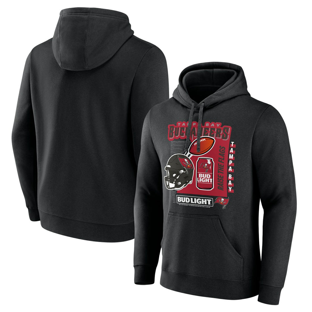 Tampa Bay Buccaneers Bud Light Pullover Hoodie Black - NFL