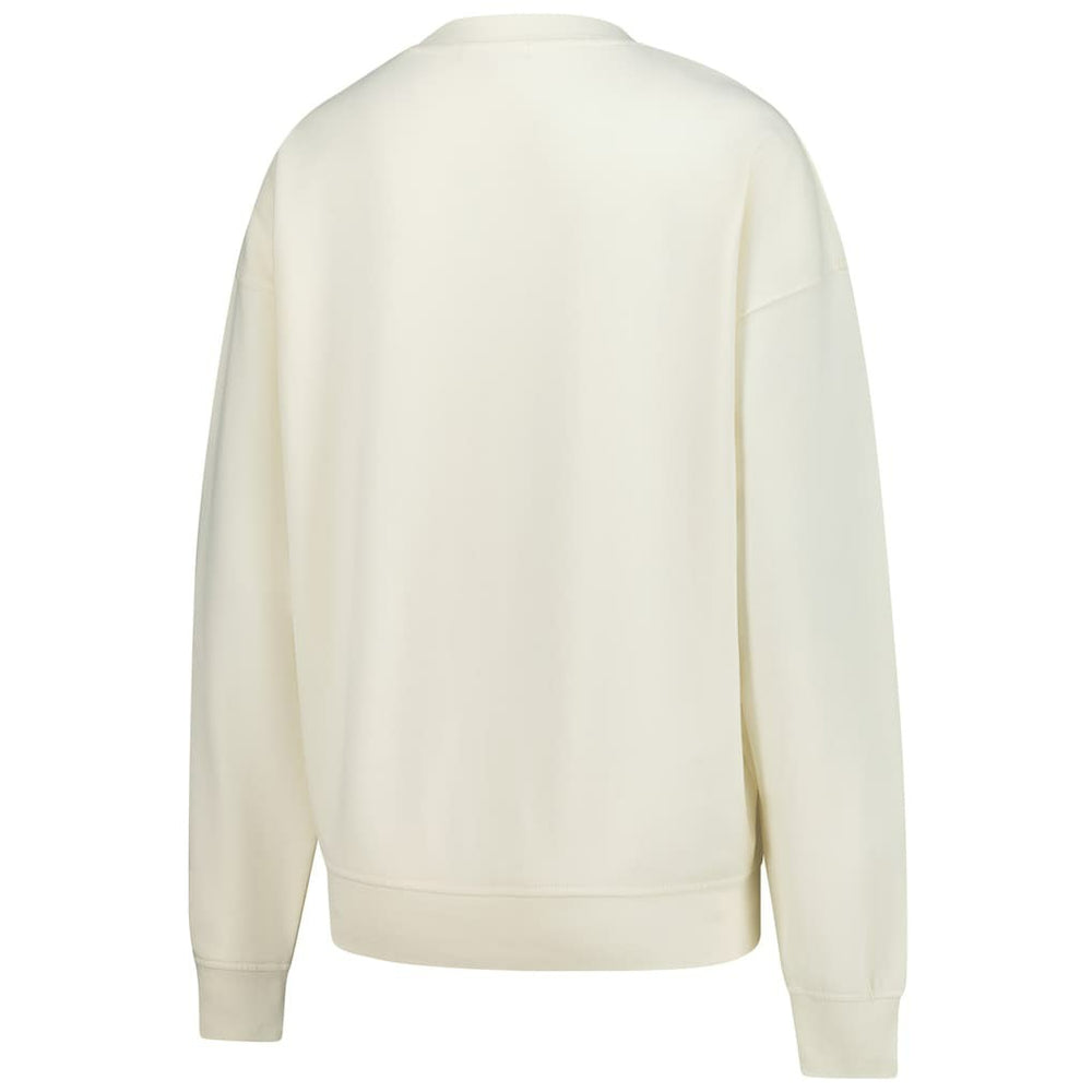 Chicago Bears Women's Fandom Fleece Pullover Sweatshirt Cream - Mitchell & Ness