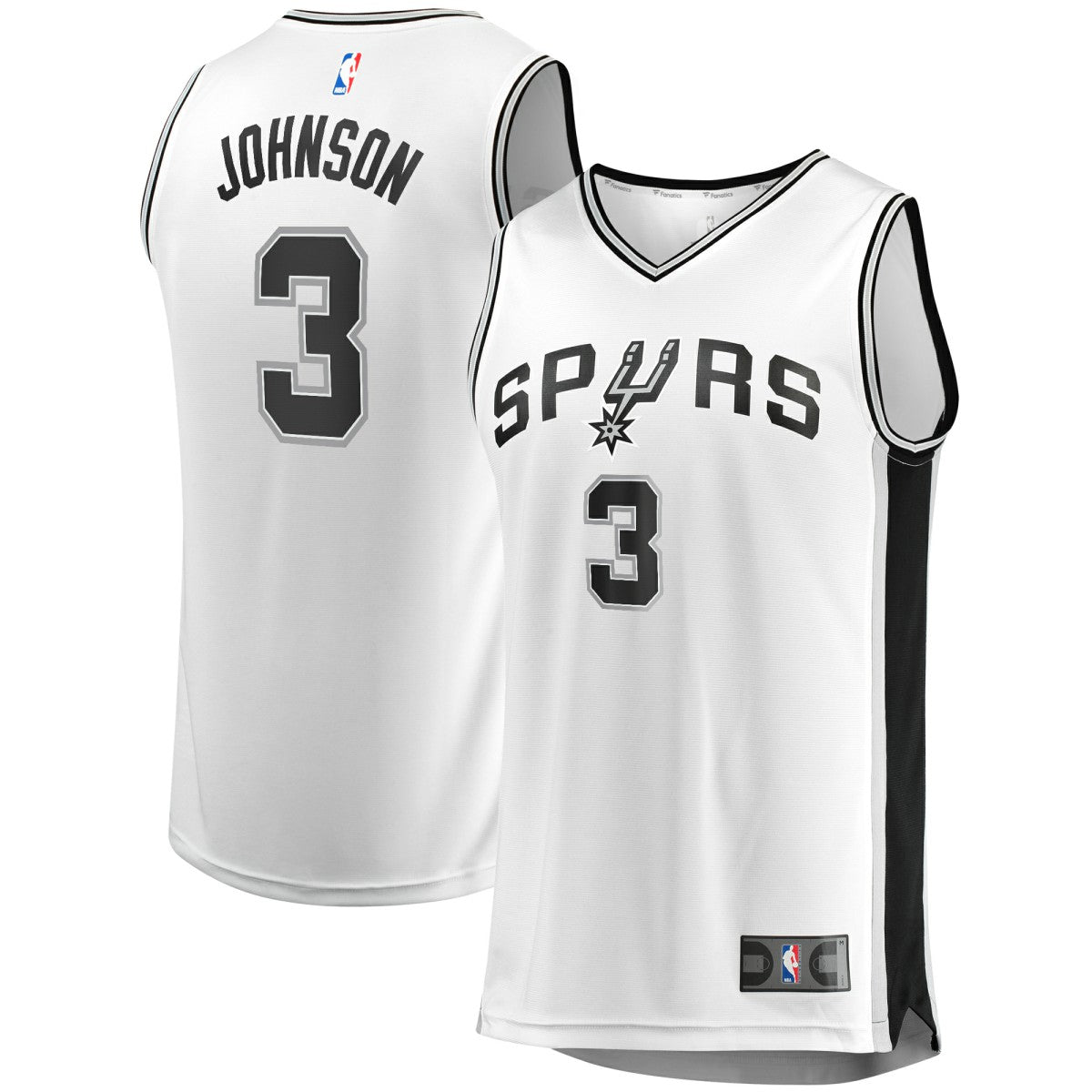 Fanatics - Keldon Johnson San Antonio Spurs Fast Break Association Jersey - White