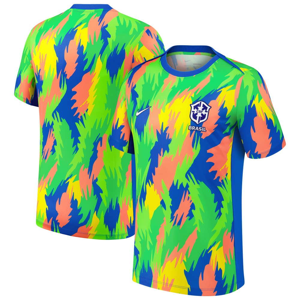 Nike Brazil Women's National Team 2025 Academy Pro Pre-Match Performance Top - Blue