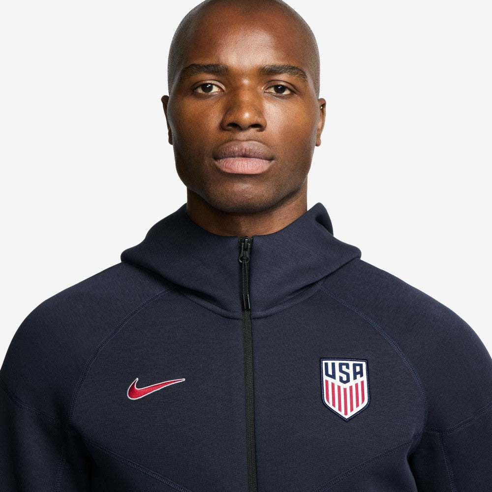 Nike USMNT Tech Fleece Full-Zip Hoodie - Navy