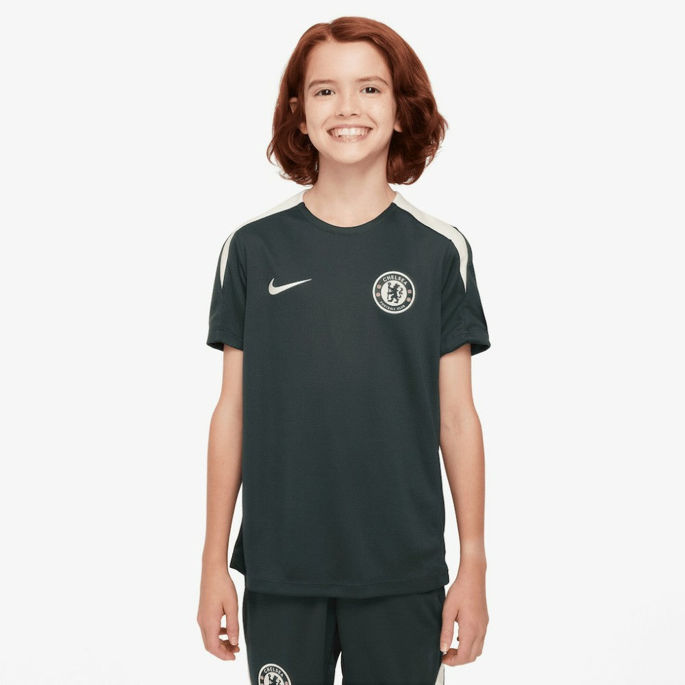 Nike Chelsea Youth 2025/26 Strike Raglan Top - Green
