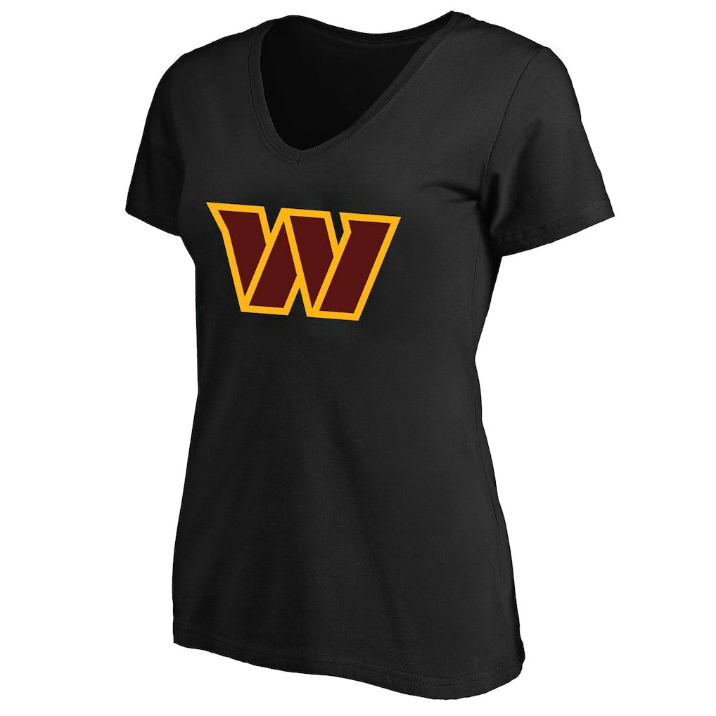 Jayden Daniels Washington Commanders Women's Plus Size Fair Catch Name & Number Scoop Neck T-Shirt Black - NFL