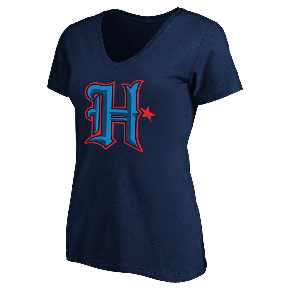 C.J. Stroud Houston Texans Women's Plus Size Fair Catch Name & Number Scoop Neck T-Shirt Navy - NFL