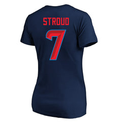 C.J. Stroud Houston Texans Women's Plus Size Fair Catch Name & Number Scoop Neck T-Shirt Navy - NFL