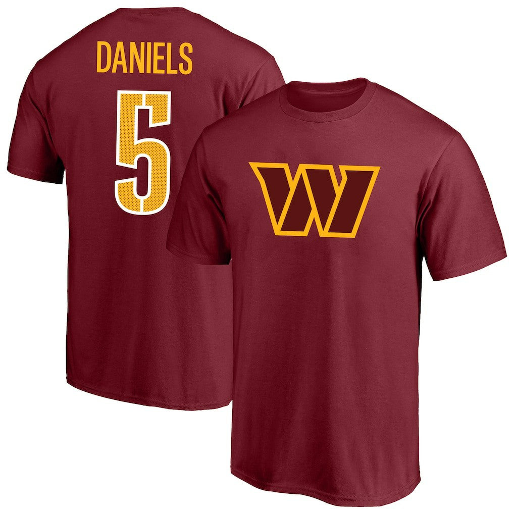 Jayden Daniels Washington Commanders Big & Tall Player Name & Number T-Shirt Burgundy - Fanatics