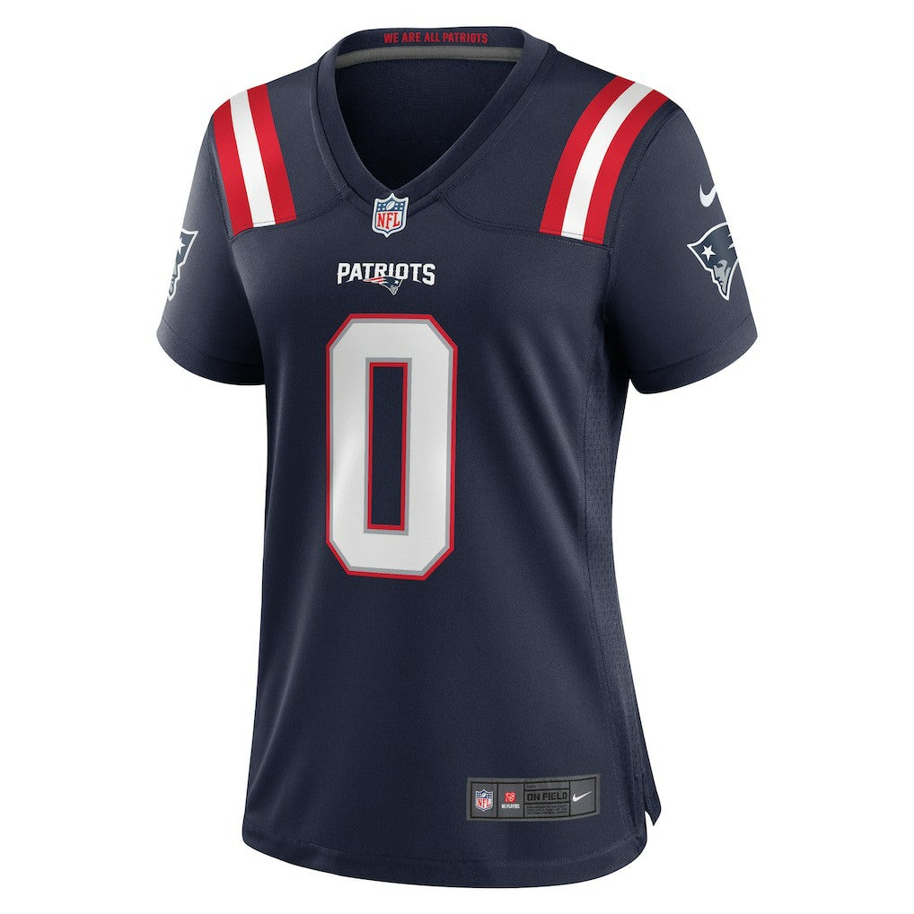 Christian Gonzalez New England Patriots Women's Team Game Jersey Navy - Nike