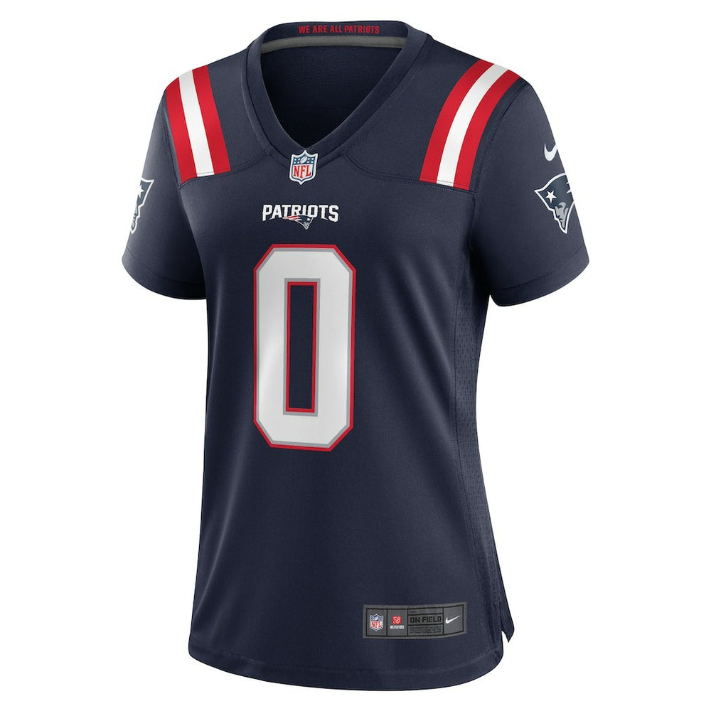 Christian Gonzalez New England Patriots Women's Team Game Jersey Navy - Nike