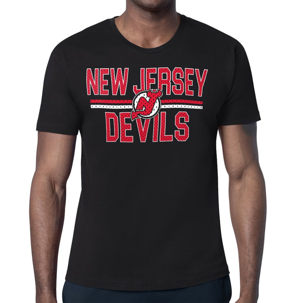 New Jersey Devils - Starter Mesh Look Team Name T-Shirt Black