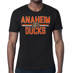 Anaheim Ducks - Starter Mesh Look Team Name T-Shirt Black