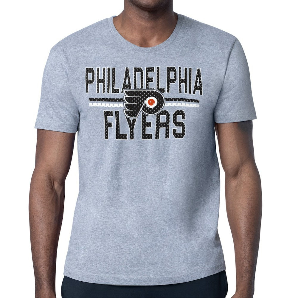 Philadelphia Flyers - Starter Mesh Look Team Name T-Shirt Heather Gray