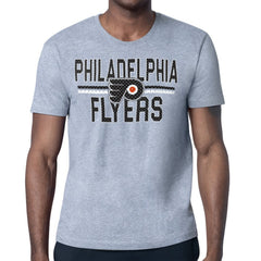 Philadelphia Flyers - Starter Mesh Look Team Name T-Shirt Heather Gray