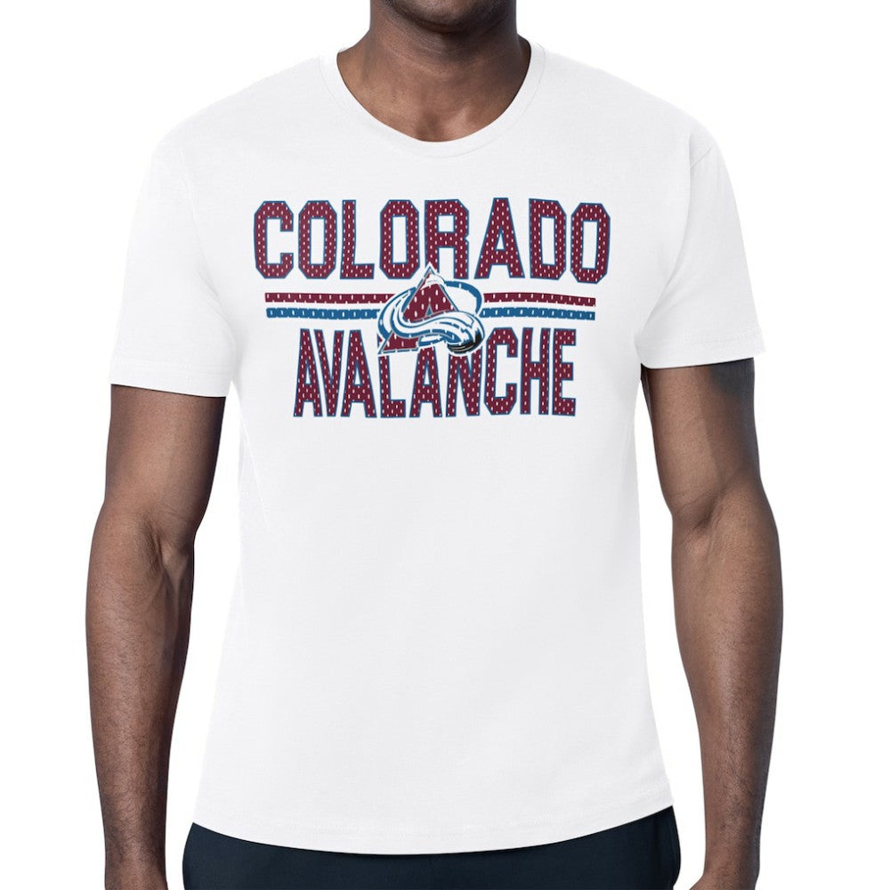 Colorado Avalanche - Starter Mesh Look Team Name T-Shirt White