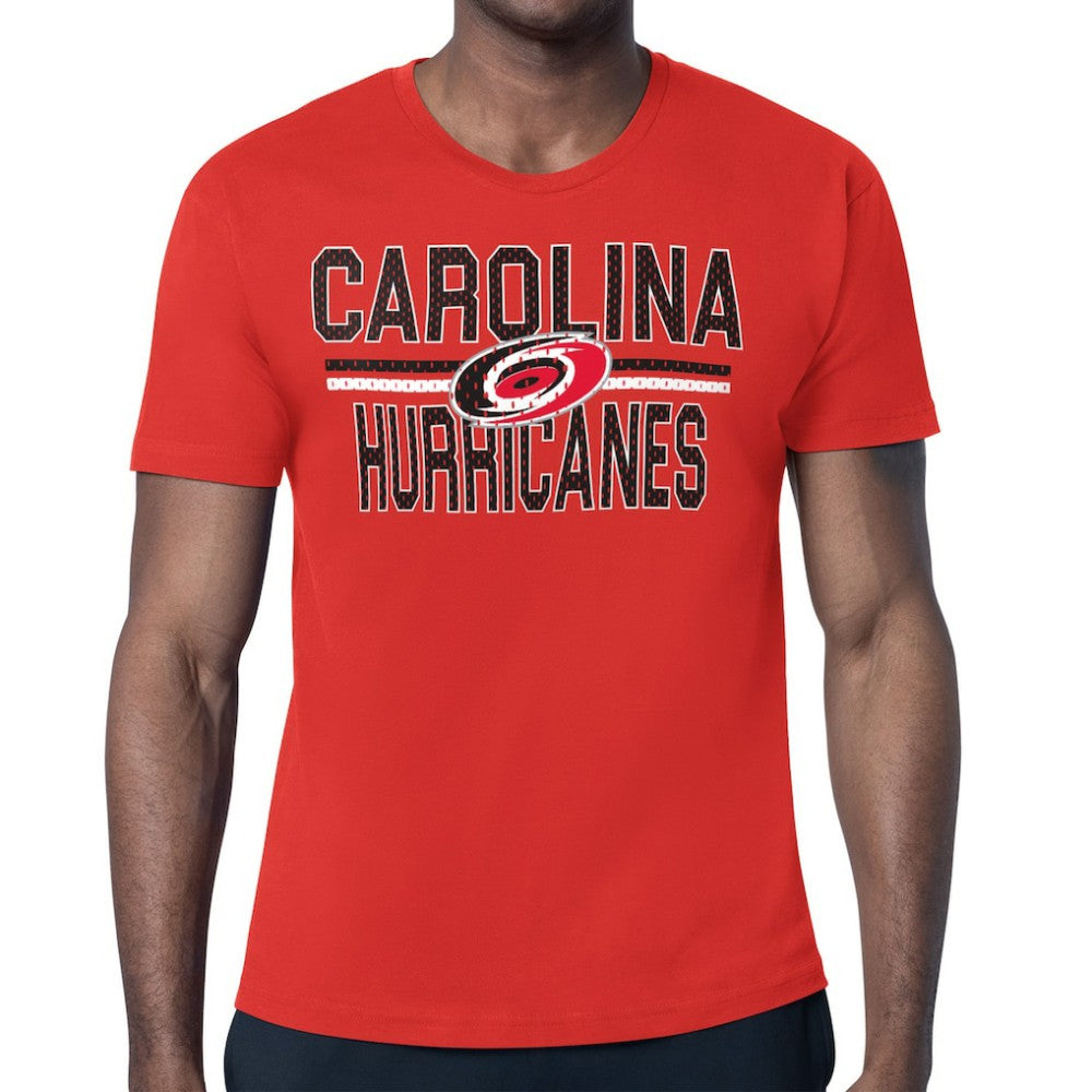 Carolina Hurricanes - Starter Mesh Look Team Name T-Shirt Red