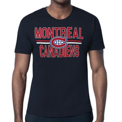 Montreal Canadiens - Starter Mesh Look Team Name T-Shirt Navy