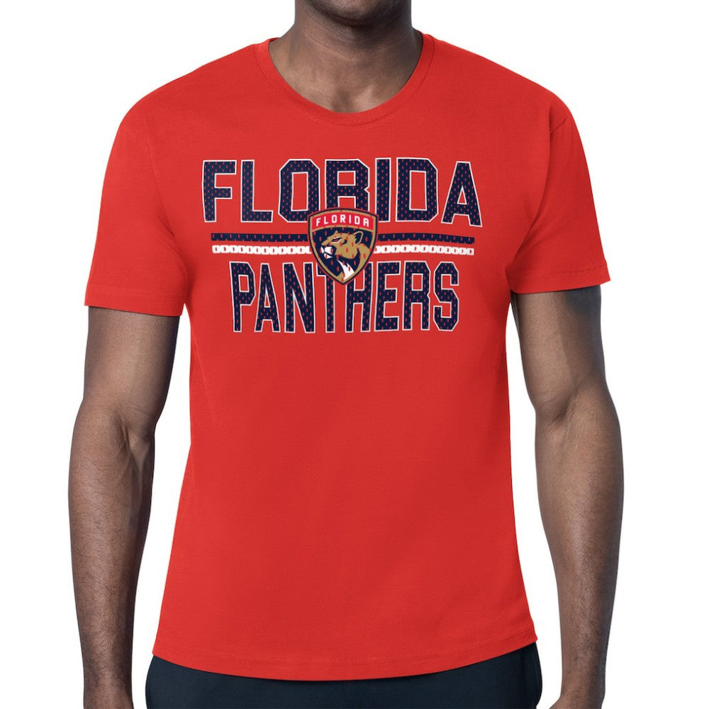Florida Panthers - Starter Mesh Look Team Name T-Shirt Red
