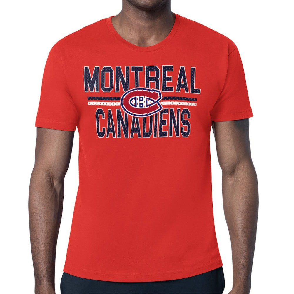 Montreal Canadiens - Starter Mesh Look Team Name T-Shirt Red