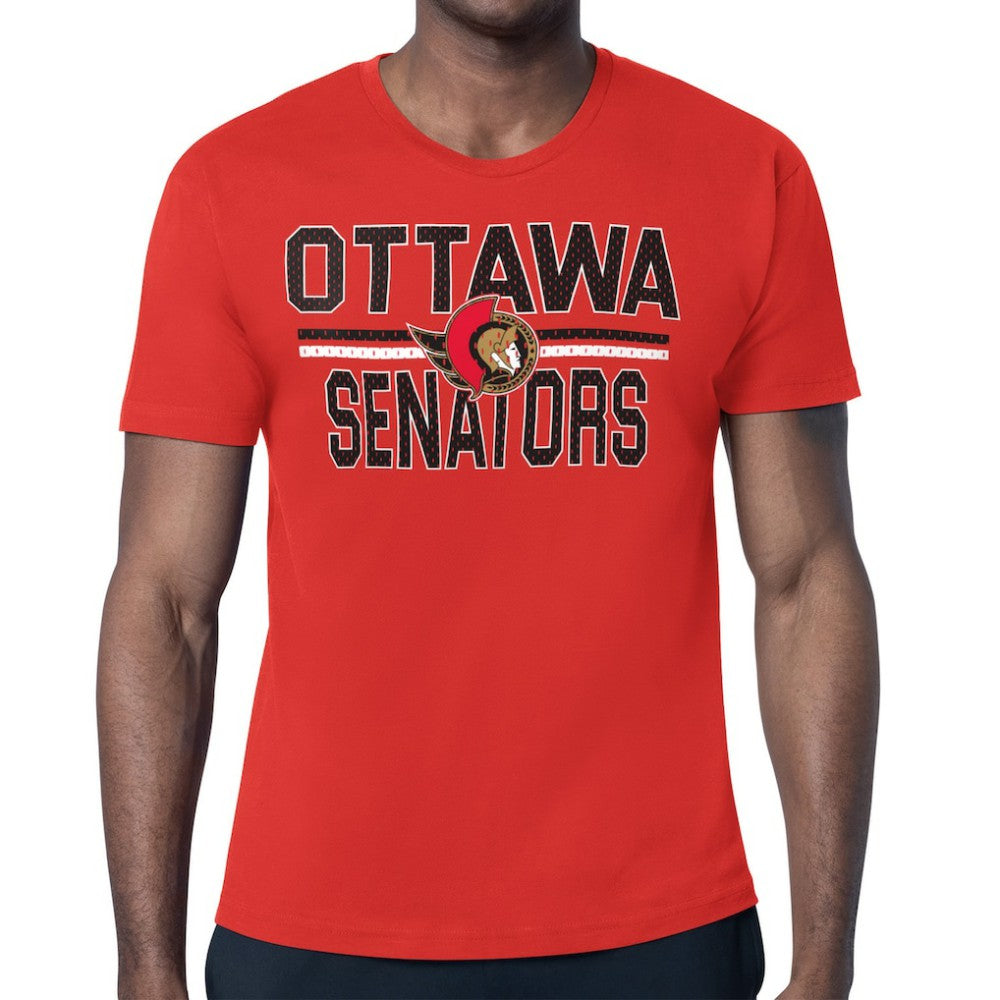 Ottawa Senators - Starter Mesh Look Team Name T-Shirt Red