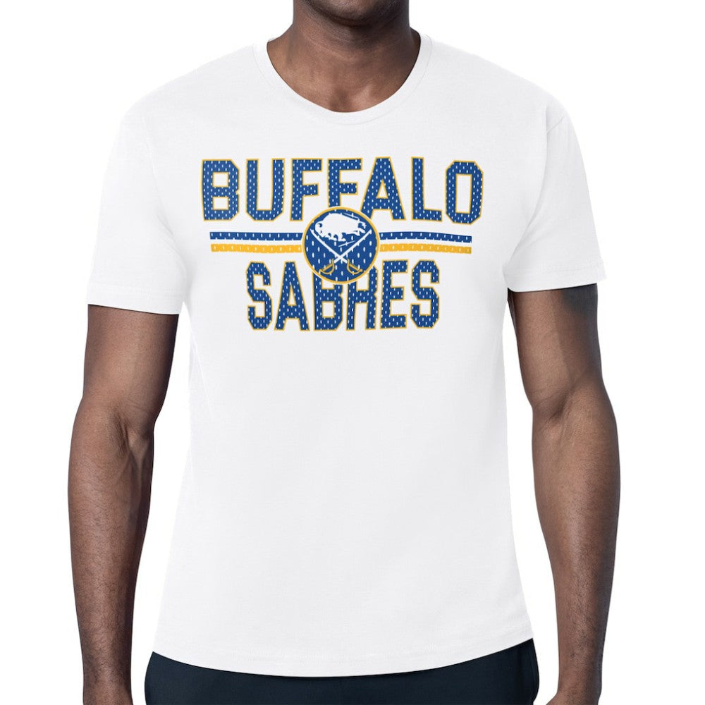 Buffalo Sabres - Starter Mesh Look Team Name T-Shirt White