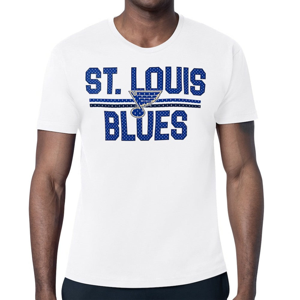 St. Louis Blues - Starter Mesh Look Team Name T-Shirt White