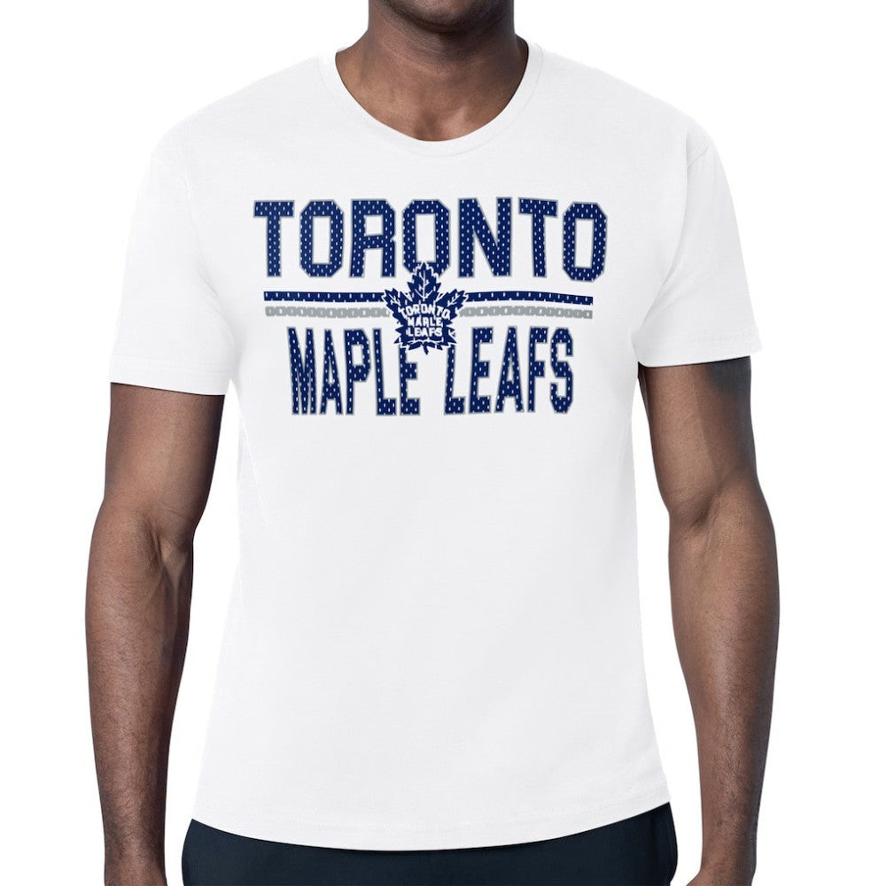 Toronto Maple Leafs - Starter Mesh Look Team Name T-Shirt White