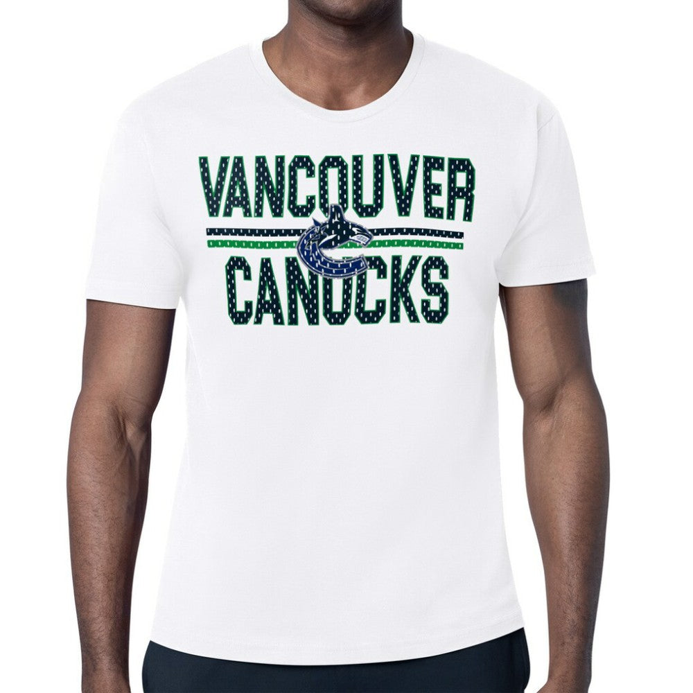 Vancouver Canucks - Starter Mesh Look Team Name T-Shirt White