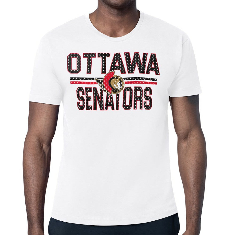 Ottawa Senators - Starter Mesh Look Team Name T-Shirt White