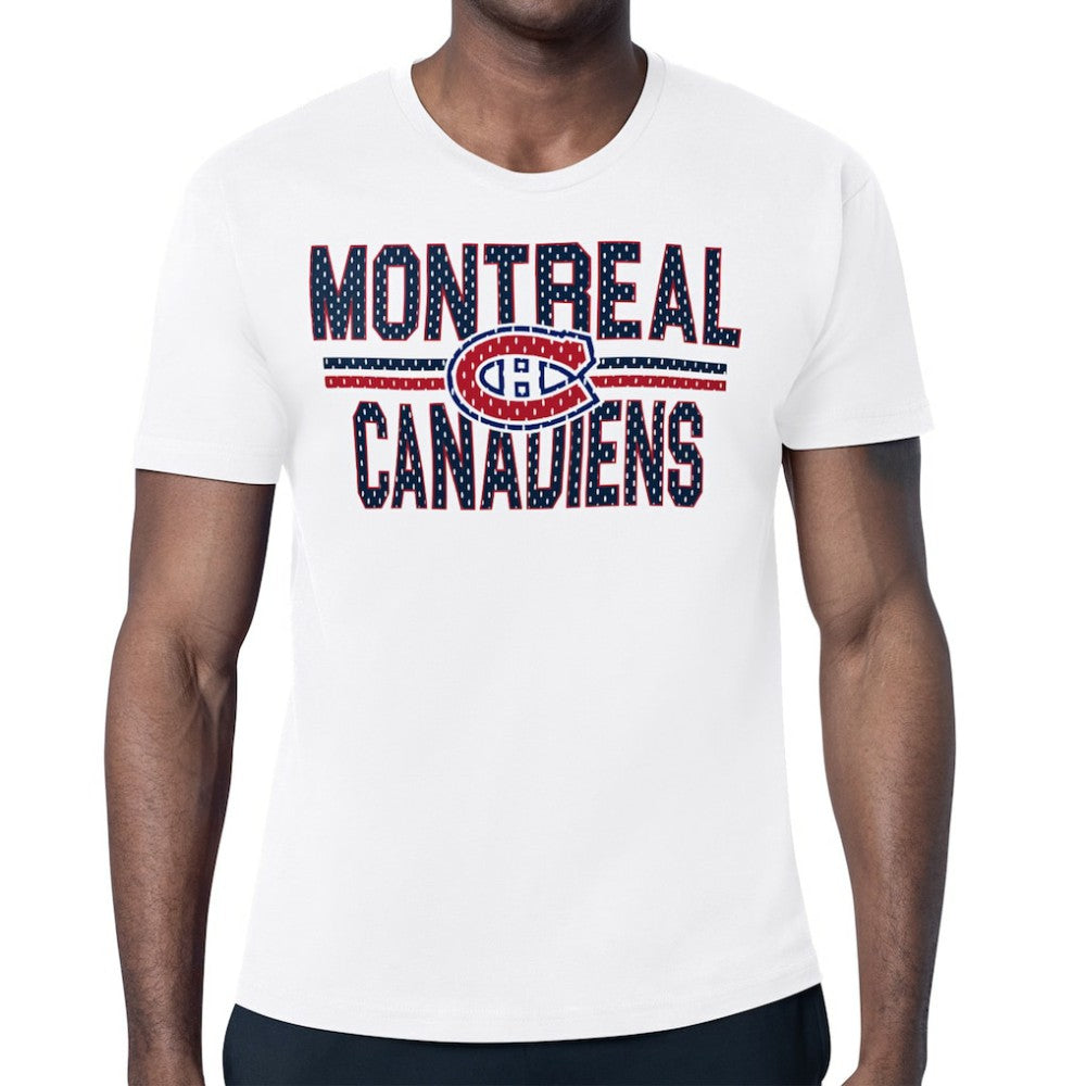 Montreal Canadiens - Starter Mesh Look Team Name T-Shirt White