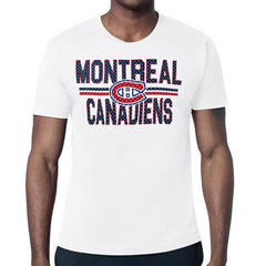 Montreal Canadiens - Starter Mesh Look Team Name T-Shirt White