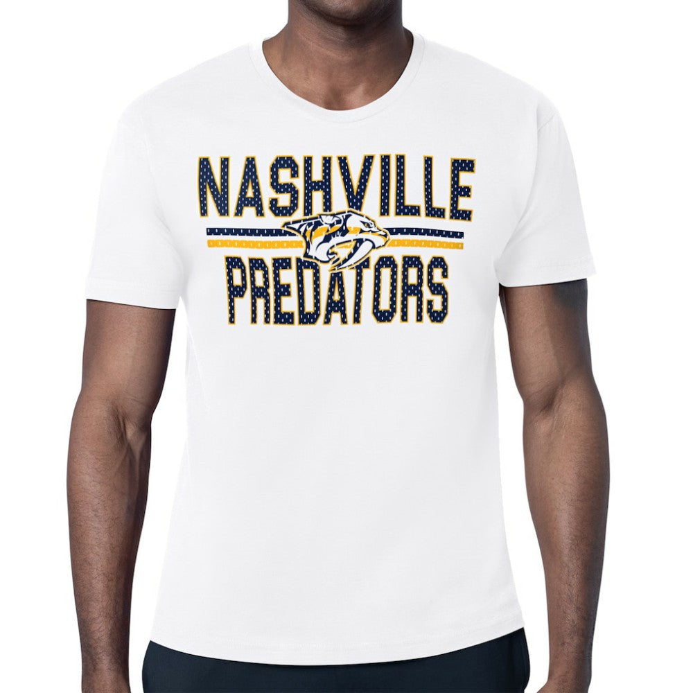 Nashville Predators - Starter Mesh Look Team Name T-Shirt White