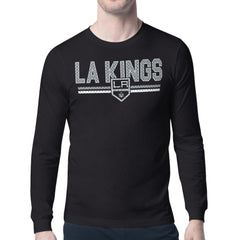 Los Angeles Kings - Starter Mesh Look Team Name Long Sleeve T-Shirt Black