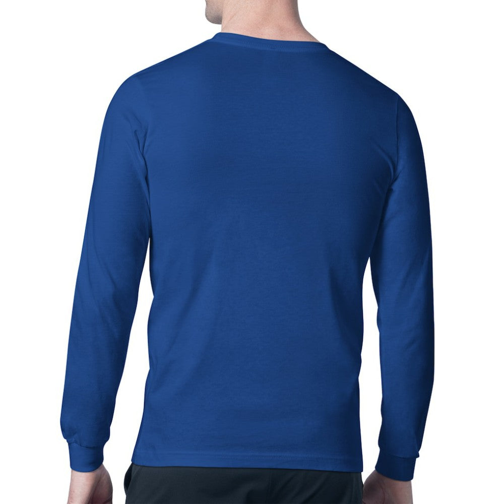 New York Rangers Starter Mesh Look Team Name Long Sleeve T-Shirt Blue