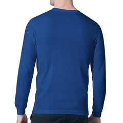 New York Rangers Starter Mesh Look Team Name Long Sleeve T-Shirt Blue