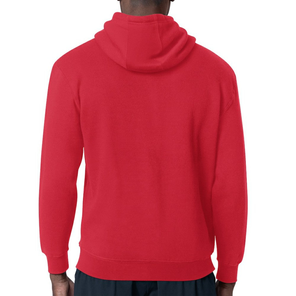 Chicago Blackhawks Starter Mesh Look Team Name Logo Tri-Blend Pullover Hoodie Red